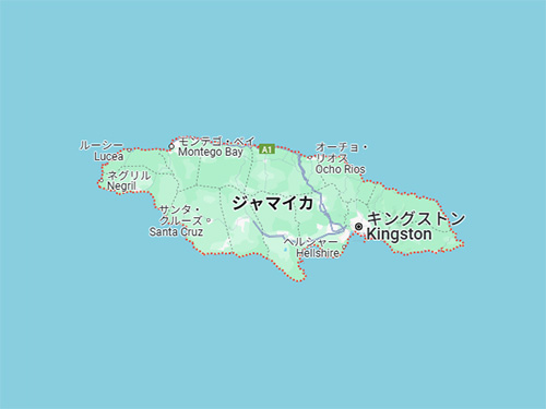 ジャマイカの位置